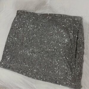 Express Sequin Skirt